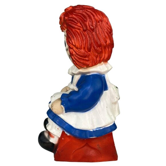 My Toy Co. Raggedy Ann Doll Coin Piggy Bank Bobbs Merrill Child Toy VIntage 1972 - Picture 8 of 10